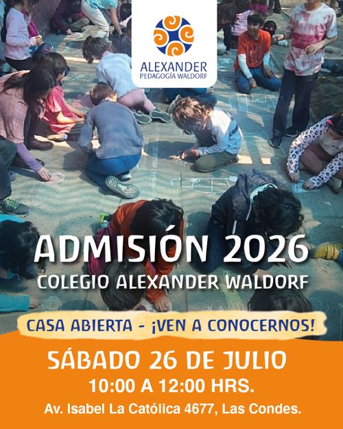 Admisión 2026 Colegio Alexander Waldorf - Casa Abierta: