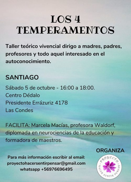 Taller: Los 4 temperamentos