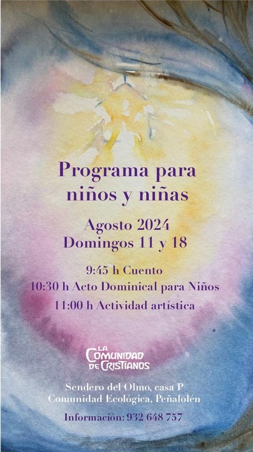 Cuento y Acto dominical para niños (7 -14 años)