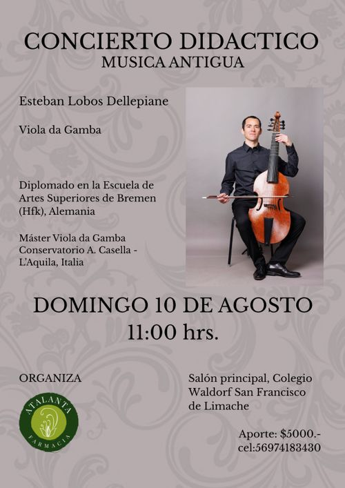Concierto didáctico de Música Antigua: Viola da Gamba