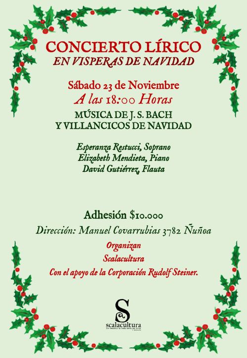 Concierto lírico: En vísperas de Navidad