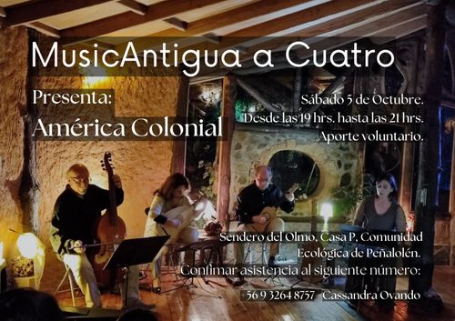 Concierto de MusicAntigua a Cuatro: América Colonial.