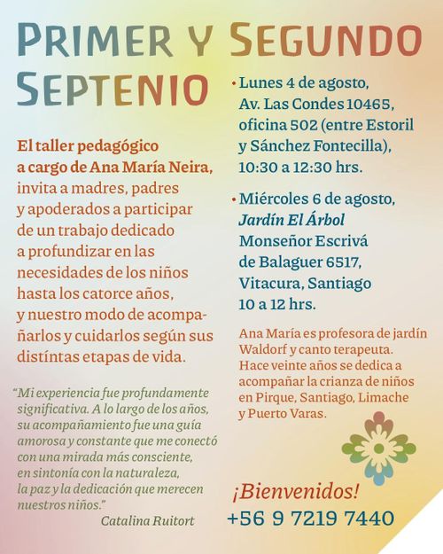 Taller Primer y Segundo Septenio
