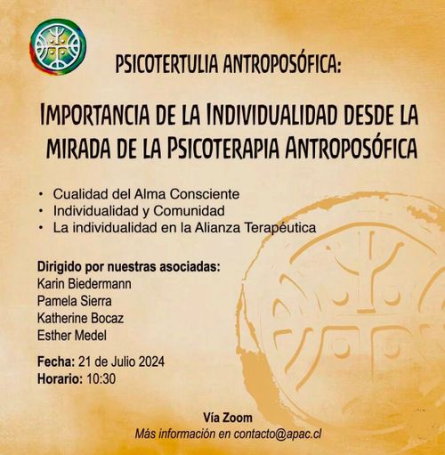 Charla: "Importancia de la individualidad desde la mirada de la Psicoterapia Antroposófica"