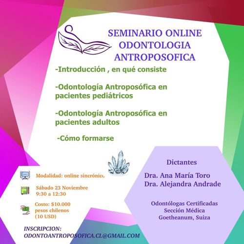 Seminario online Odontología Antroposófica