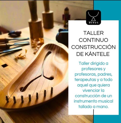 Taller construcción de Kántele tallado pentatónico 7 cuerdas