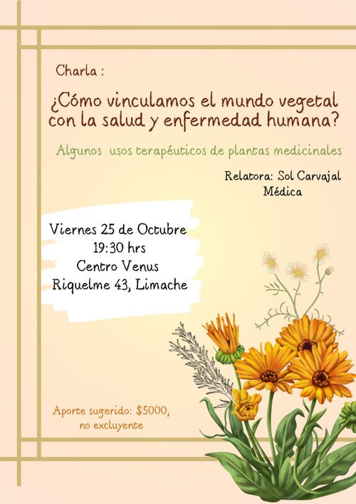 ¿Cómo vinculamos el mundo vegetal con la salud y enfermedad humana? Algunos usos terapéuticos de plantas medicinales