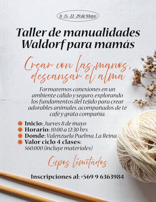 Taller de Manualidades Waldorf para mamás