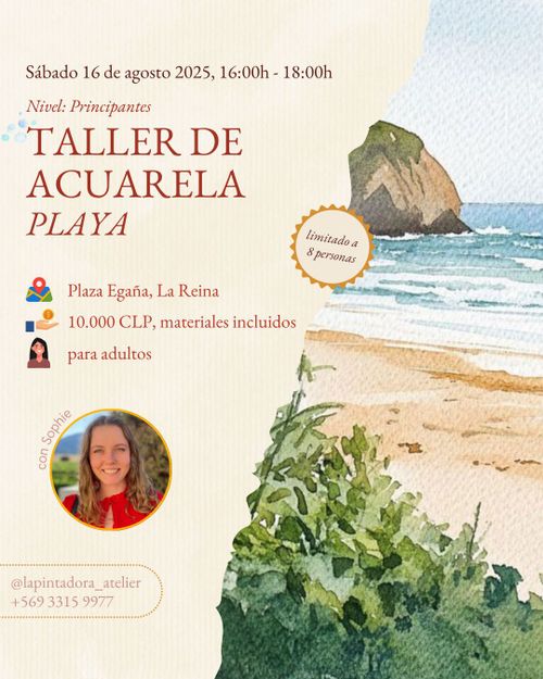 Taller de acuarela de playa