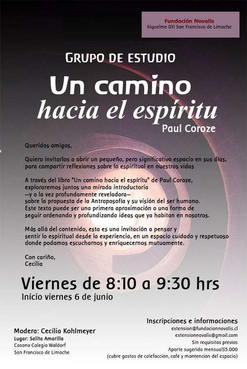 Grupo de estudio "Camino hacia el espiritu" de Paul Coroze