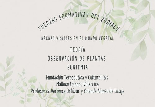 Fuerzas formativas del zodiaco hechas visibles en el mundo vegetal