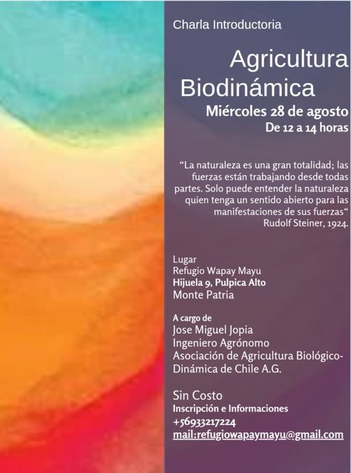 Charla introductoria de Agricultura Biodinámica