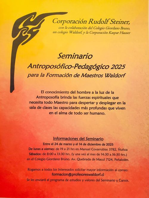 INICIO Seminario Antroposófico-Pedagógico 2025 para la formación de Maestros Waldorf