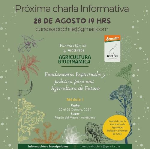 Charla Informativa: Formación en Agricultura Biodinámica