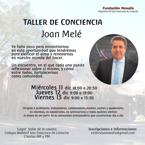 TALLER DE CONCIENCIA CON JOAN MELÉ