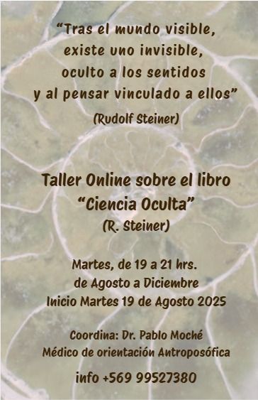 Taller online: Ciencia Oculta de Rudolf Steiner