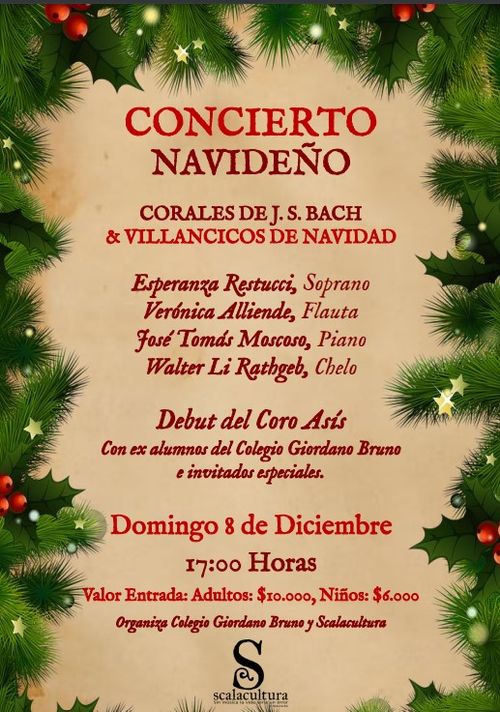 CONCIERTO NAVIDEÑO: CORALES DE J. S. BACH & VILLANCICOS DE NAVIDAD 