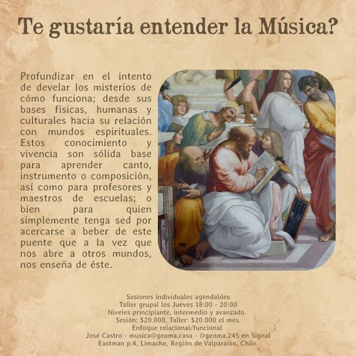 Taller: Entendiendo la música; desde la física hacia otros mundos.