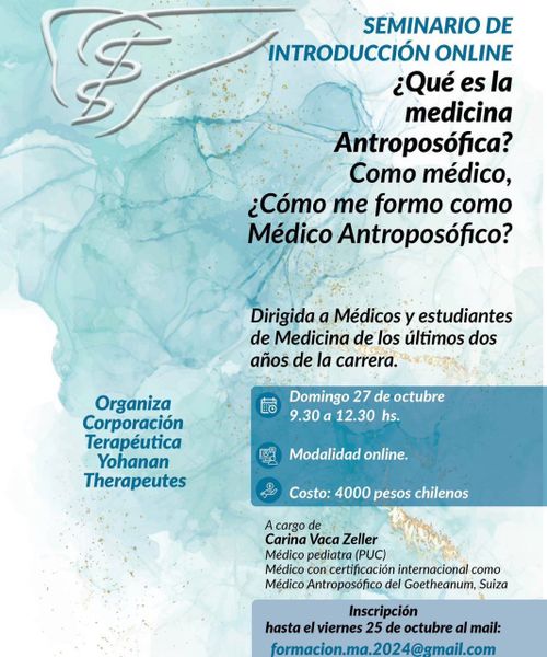 Seminario: ¿Qué es la Medicina Antroposófica?