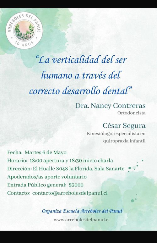 Charla: La verticalidad del ser humano a través del correcto desarrollo dental.